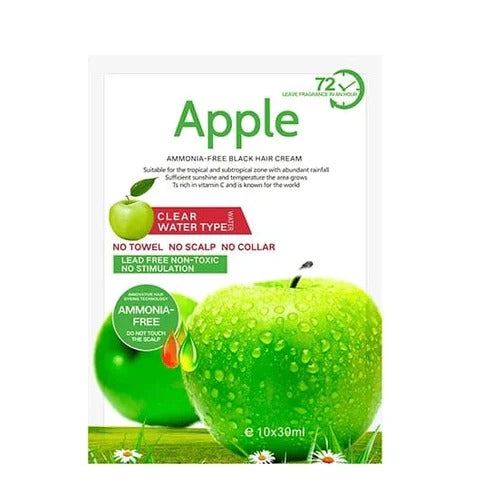 Apple Hair Color 500 ml Ammonia-Free Dark Brown Hair Color Cream – Natural-Looking Coverage with Nourishing Formula image 1