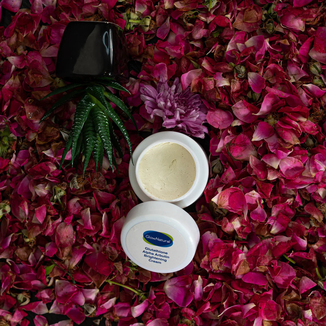 Glow Natural Glutathione and Alpha Arbutin Skin Brightening Cream 50g Advanced Formula for Even Skin Tone, Radiance, and Dark Spot Reduction image 1