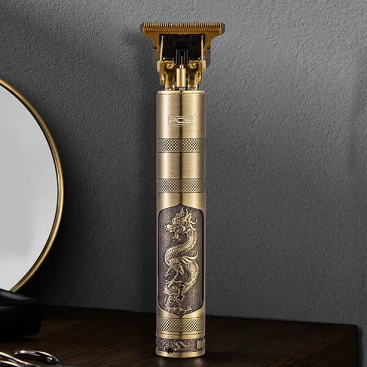 Metal Body -VINTAGE T9 Trimmer hair Trimmer for men shaver for men original Usb Rechargeable hair cutting machine metal body Beard Trimmer, image 3