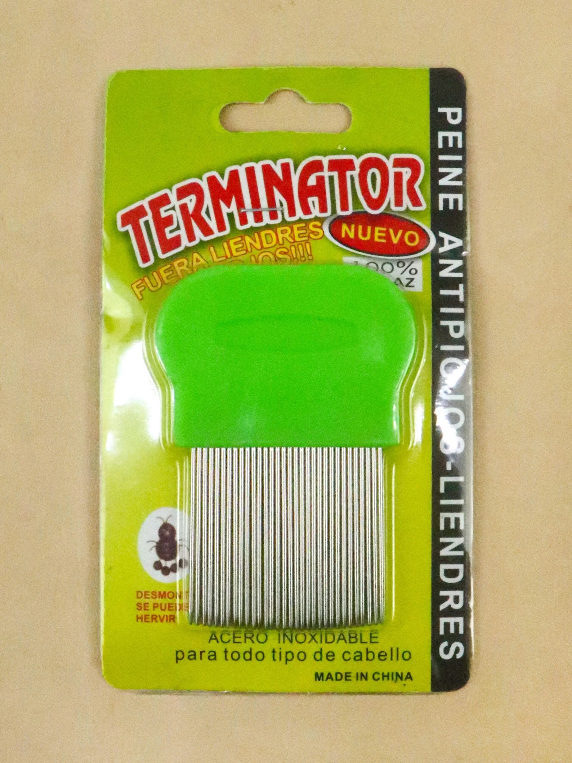 Multicolor Anti-Lice Hair Comb with Stainless Steel Micro-Grooved Teeth – Safe and Effective Lice and Nit Removal Comb | Reusable and Suitable for All Hair Types | Compact Size 9cm x 4cm (Random Color) image 0