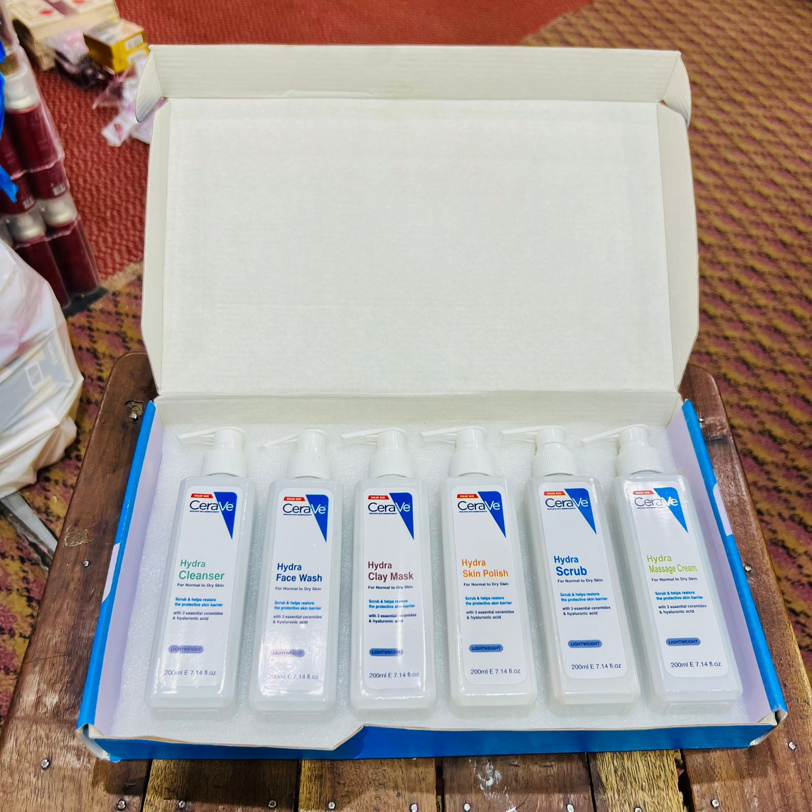 CeraVe Moisturizing Facial Kit – 6-Step Hydra Skincare Set for Face &amp; Body | Includes Cleanser, Moisturizer, Exfoliator &amp; More | Dermatologist-Developed image 1
