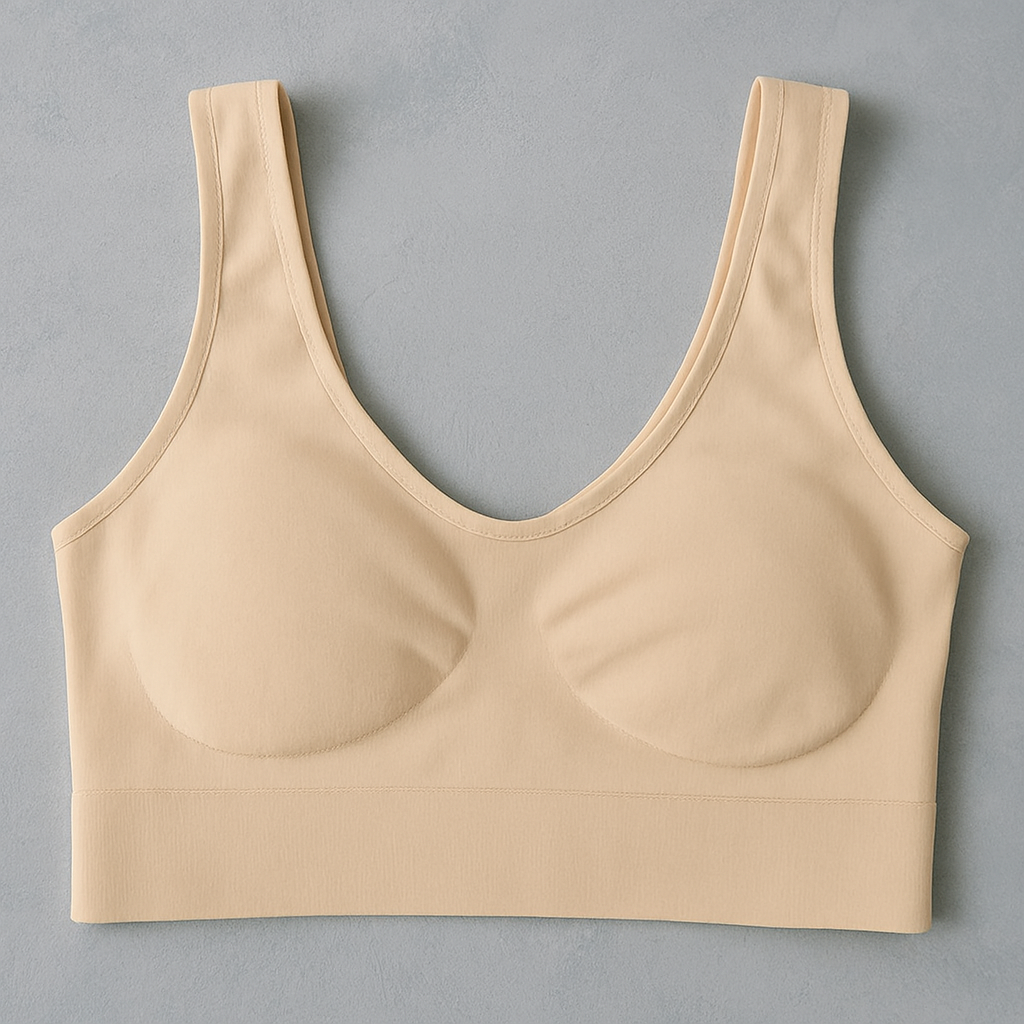 Ladies Air Bra – Soft Jersey Fabric, Plain Non-Padded Design, Comfortable &amp; Lightweight Everyday Wear Lingerie in Skin Color ( Stretchable Size ) image 1