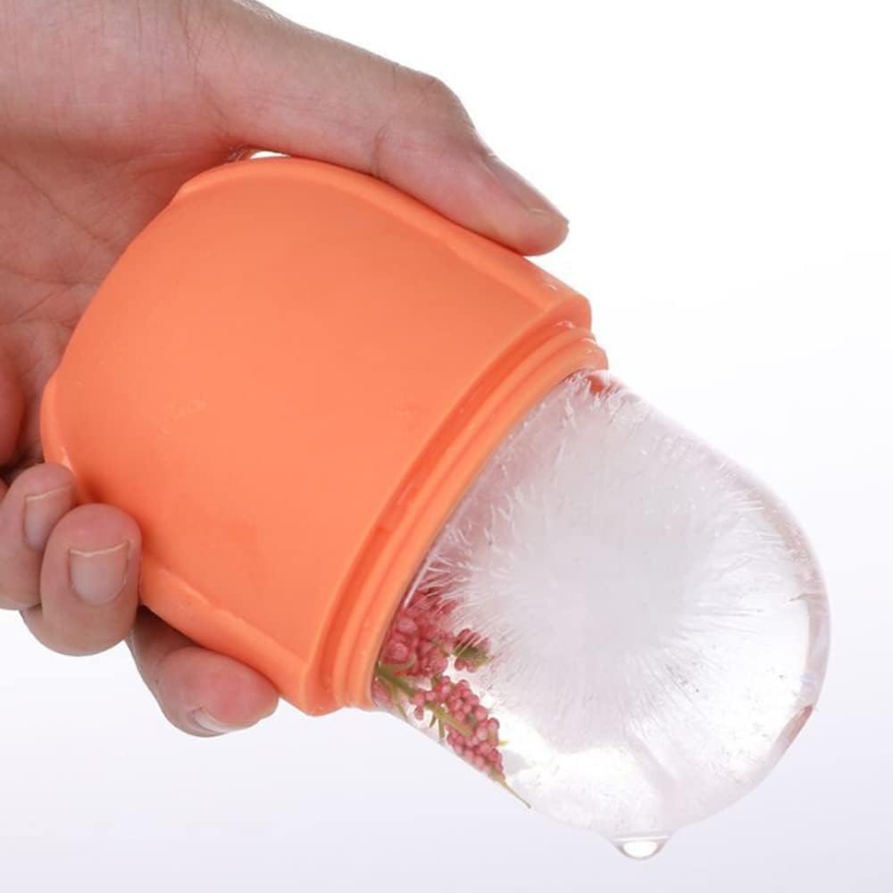 (plain design )Ice Roller for Face Ice Roller for Face Massager Face Ice Roller to Enhance Skin Glow Shrink &amp;Tighten Pores Reusable Facial Ice Roller Face Ice Treatment (random color) image 2