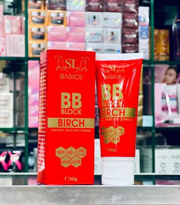 SL Basics BB Block SPF 50+ Tinted Sunscreen – Hydrating & Protective BB Cream with Vitamin E & Lotus Extract (50ml) image 1
