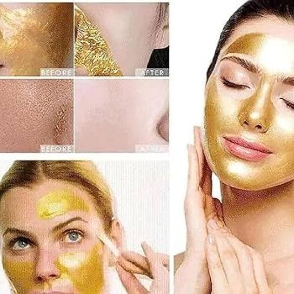 CeraVe Radiant Glow Peel-Off Gold Mask – Deep Cleansing &amp; Brightening Facial Treatment – 100ml image 1