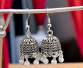 Silver Indian Jumky /  Jhumka Earrings by Quirky Fashions | Ethnic wear | Casual wear image 0