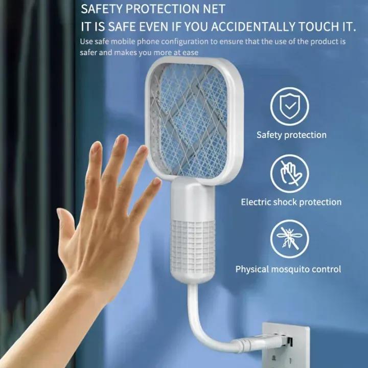 Mini USB Rechargeable Mosquito Racket with UV Light – Portable Electric Bug Zapper &amp; Fly Swatter for Indoor/Outdoor Use, Home, Office, Travel &amp; Camping image 4
