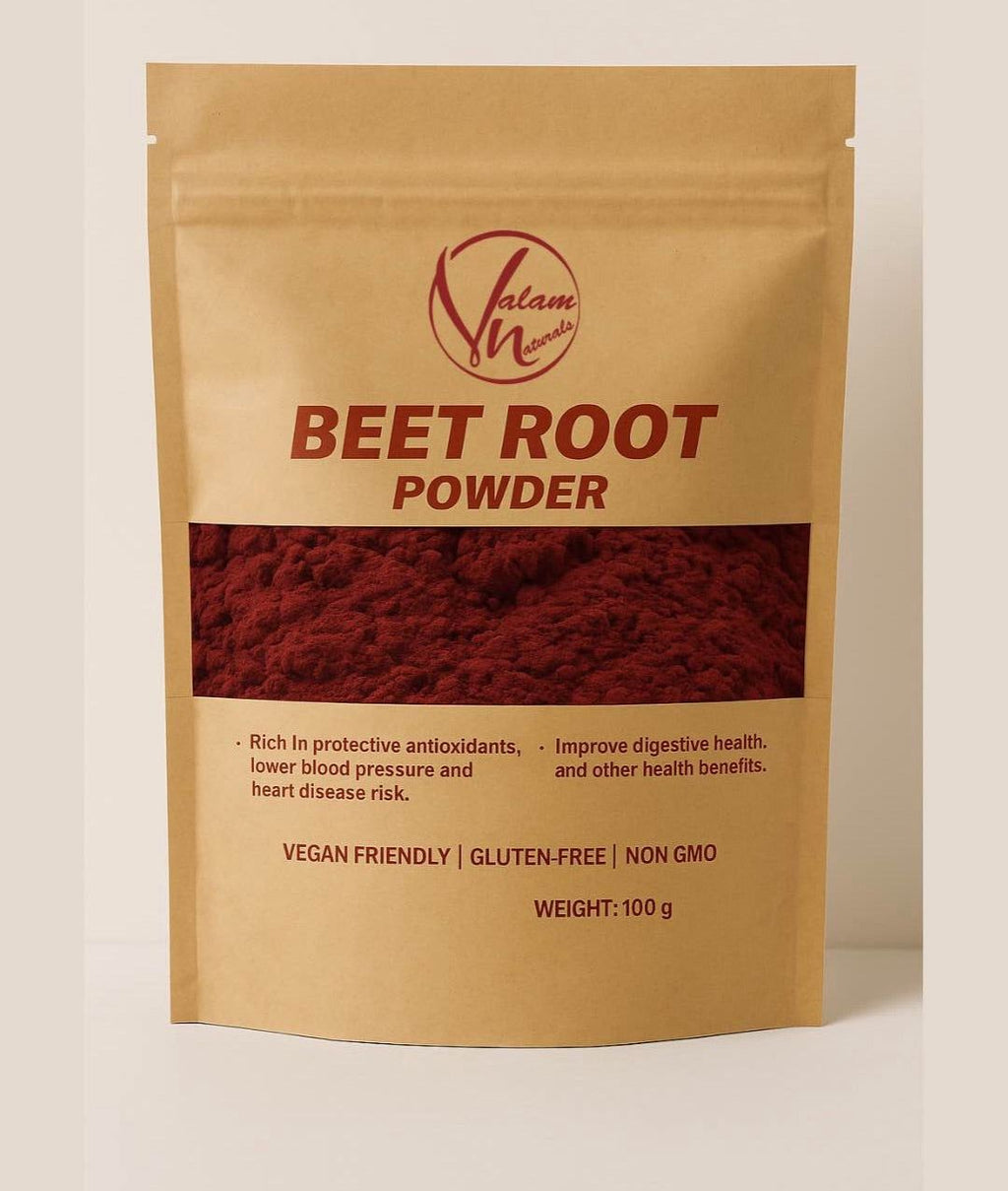 Natural Beetroot Powder 100g | For Glowing Skin, Pink Lips, Healthy Hair & Daily Nutrition | Pure And Organic Drink Mix Superfood image 0