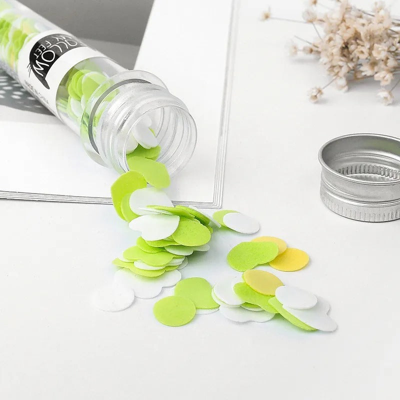 Outdoor Portable Hand Washing Disposable Soap Paper Flakes – 100 PCs in Flower Tube Bottle (Random color) image 2