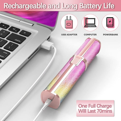 2 in 1 Electric Eyebrow Trimmer &amp; Shaver Model 203A – Rechargeable, Painless Hair Removal for Women image 1