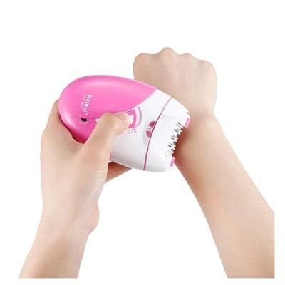 Kemei KM-189A Rechargeable Epilator – Women’s Hair Removal Device with USB Charging, Gentle Shaver &amp; Defeathering Tool for Smooth Skin image 3