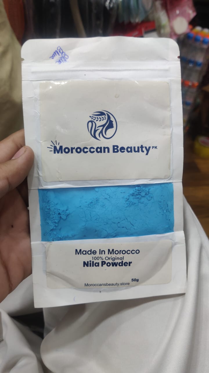 Moroccan Beauty Nila Powder | Blue Nila Skin Whitening Powder 50g | Best Quality Nila Powder image 3