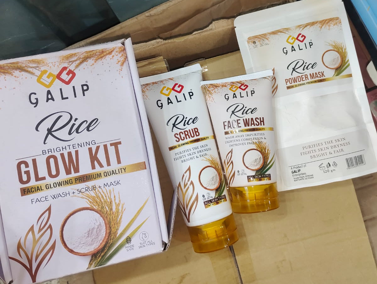 GALIP Rice Glow Kit - Korean Glow Mask - Korean Glow Kit | Best Quality Skin Care Kit - Beauty Kit image 1