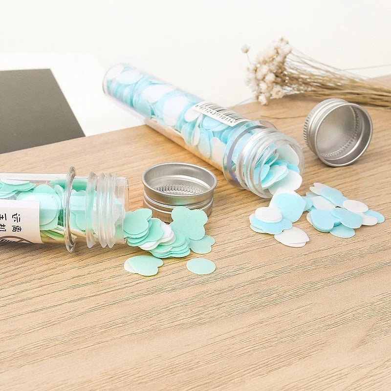 Outdoor Portable Hand Washing Disposable Soap Paper Flakes – 100 PCs in Flower Tube Bottle (Random color) image 1