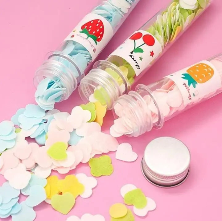 200 PCS Disposable Paper Soap with Portable Tube Bottle – Multi-Color Travel Soap Sheets for Hand Washing, Camping, and Outdoor Use image 1