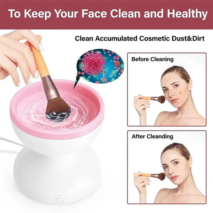 Electric Makeup Brush Cleaner Machine Gentle And Efficient Cleaning USB Powered Electric Scrubber Makeup Supply image 0