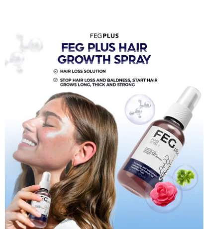FEG PLUS Hair &amp; Beard Growth Serum Spray 50ml | Seaweed Extract, Rosemary, Redensyl, Anagain &amp; Minoxidil | Anti Hair Loss, Regrowth Treatment image 2