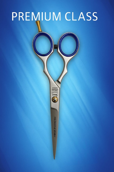 5.5” Professional Hair Cutting Scissors – Premium Stainless Steel Salon Shears with Finger Rest &amp; Adjustment Key image 2
