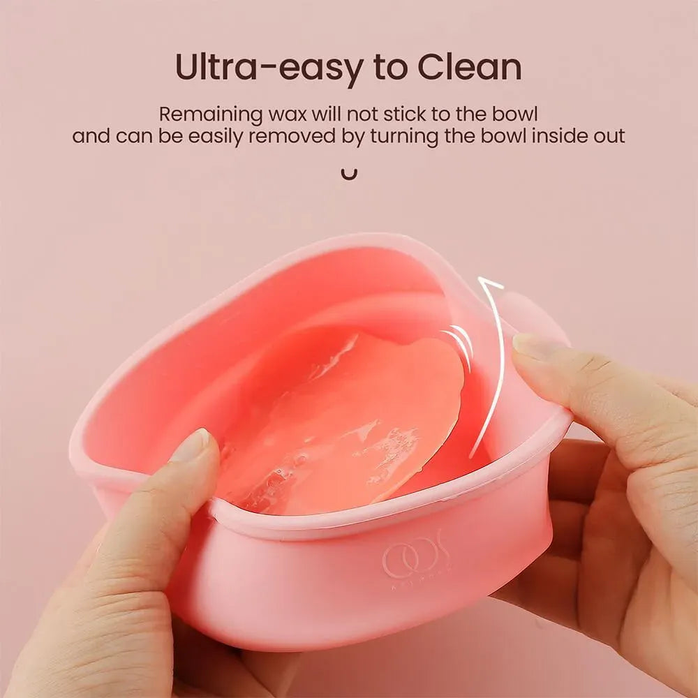Portable Foldable 400ML Silicone Wax Warmer – Travel-Friendly Hair Removal Heater for Body &amp; Spa Use |Random Color image 1