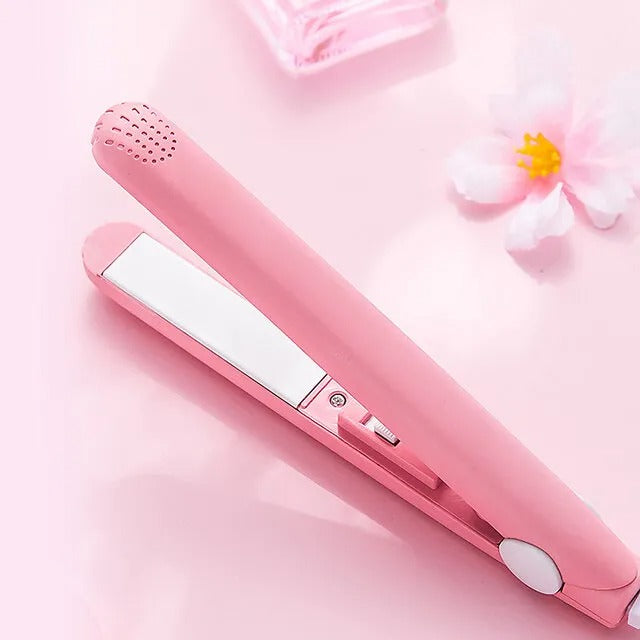 Mini Hair Straightener – Lightweight &amp; Portable Travel Styling Tool | Medium Heat | High/Low Speed Settings | Corded Electric | Multicolor | ABS Plastic image 1