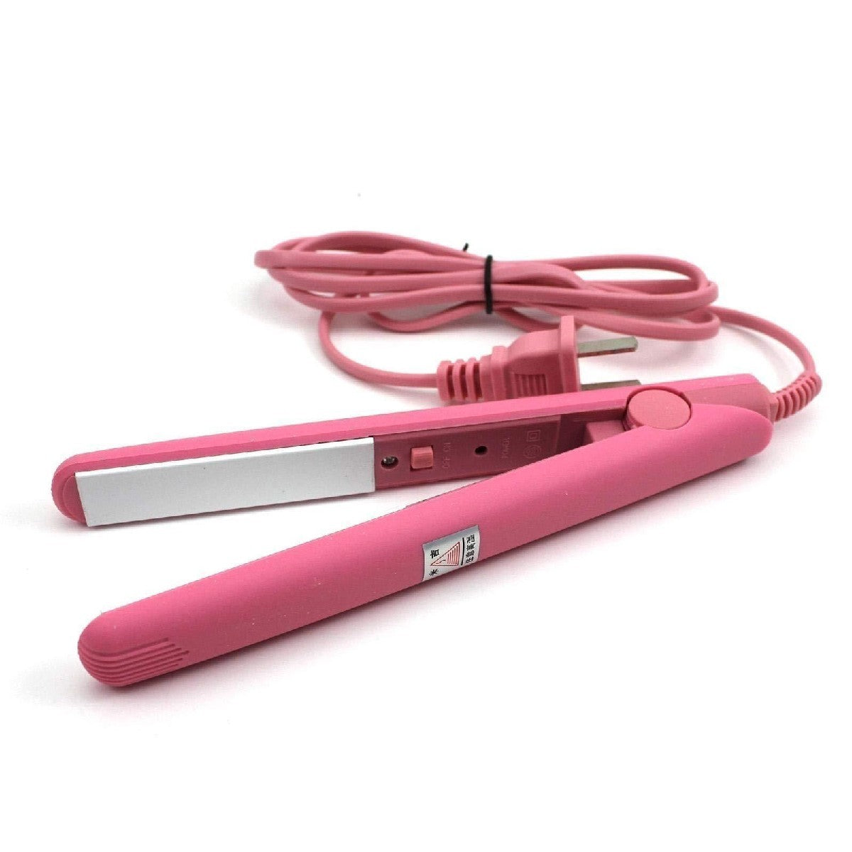 Mini Hair Straightener &amp; Curler – Dual Voltage 100-240V, 180°C Thermostatic Aluminum Plate, For Dry &amp; Wet Hair, Compact Travel Size (Random Color) image 3