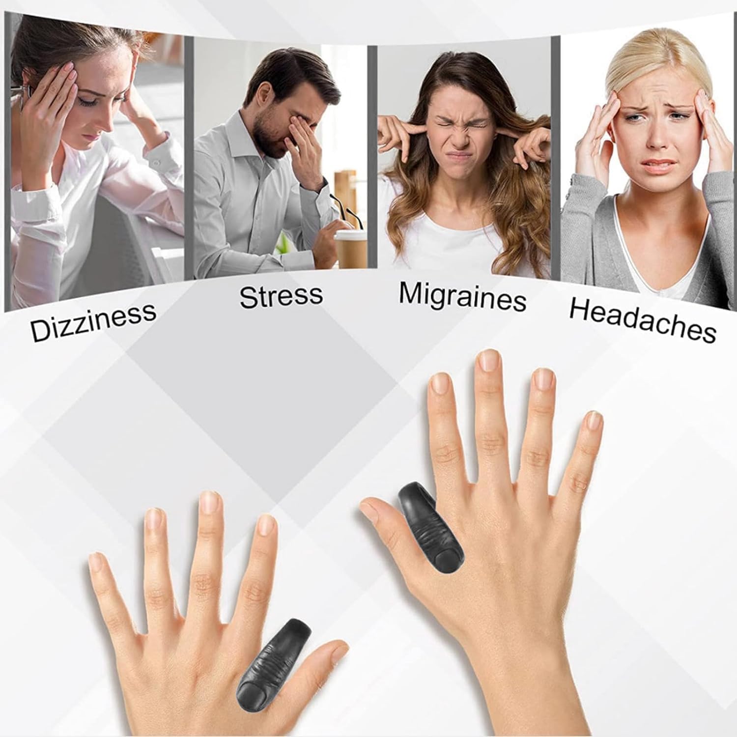 Sugar Control LI4 Acupressure Point Clip Wearable – Supporting Acupressure Relaxation, Stress Alleviation, Tension Relief and Headache Relief Hand Clip Migraine Pressure Point Clip - Original image 3