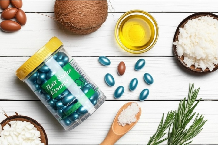 Hair Soften Essence Capsules – 60 Softgel Capsules for Nourishing, Hydrating &amp; Softening All Hair Types image 1
