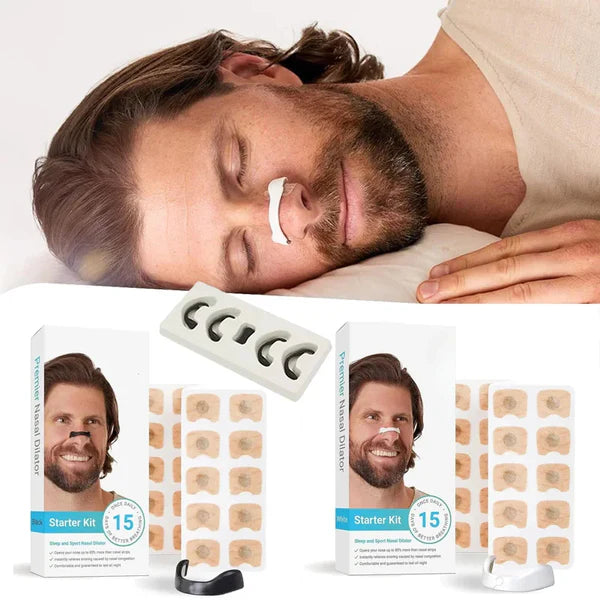 Sleep-co Magnetic Nose Strips – Nasal Dilator Starter Kit Next-Gen Breath In Nasal Strips / Magnetic Nose Clips image 1