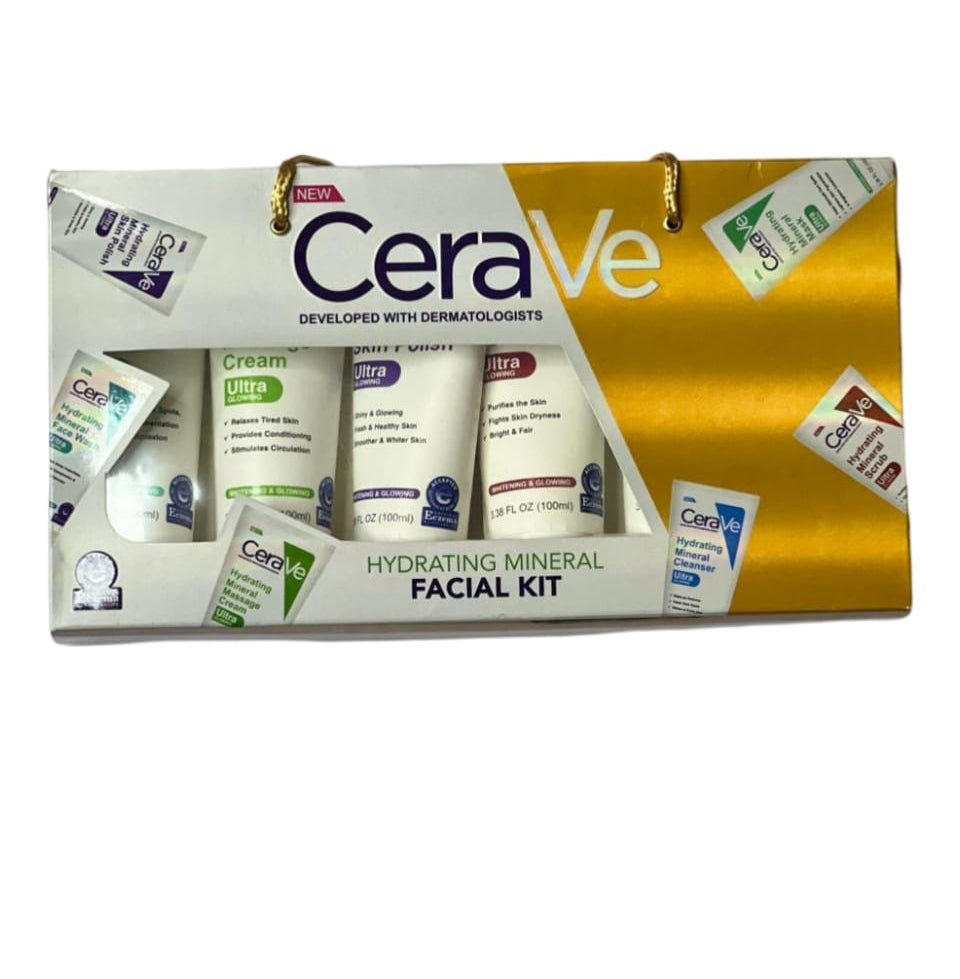 Pack of 06 CeraVe Hydrating Mineral Facial Kit 100ml | Best Quality Hydrating Mineral Facial Kit image 1