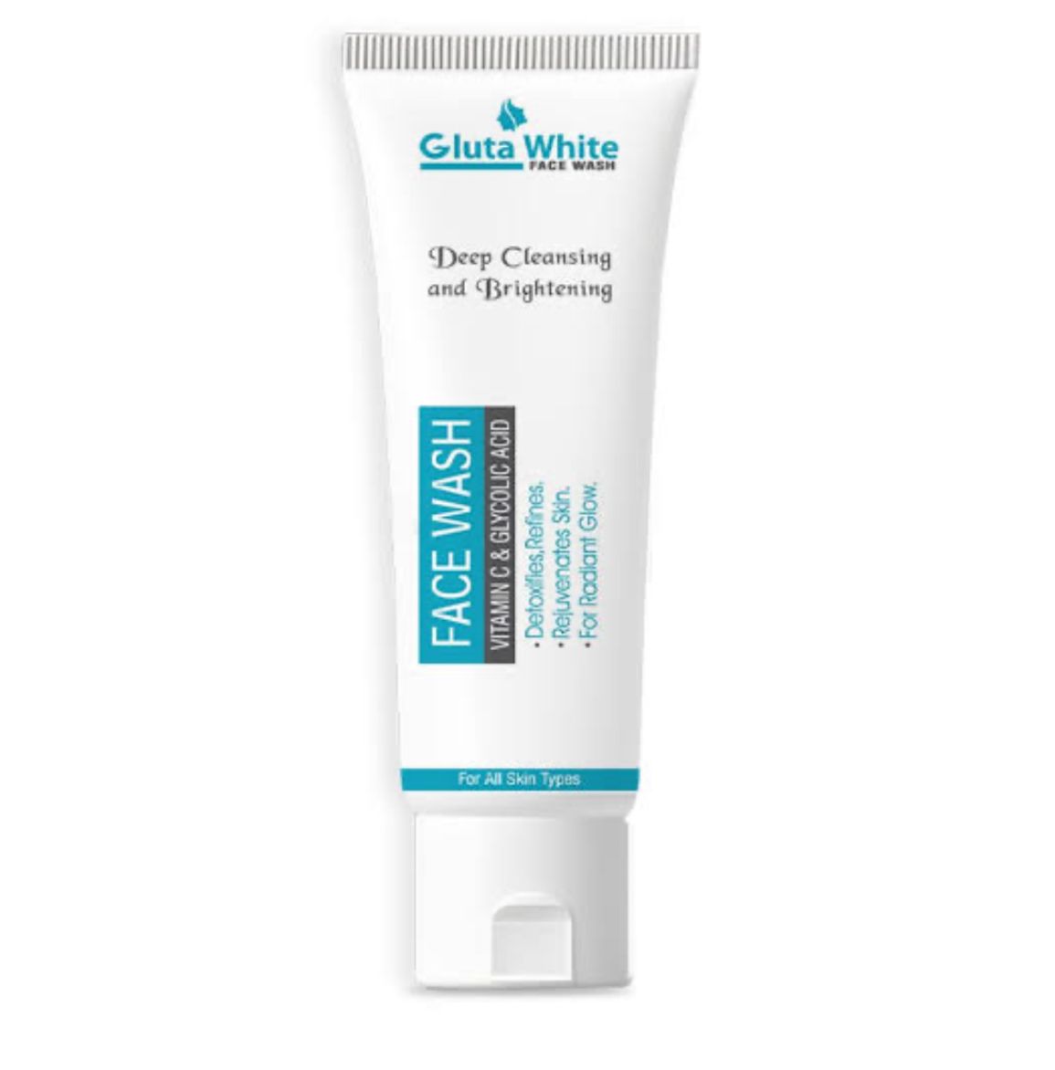 Gluta White Face Wash – Deep Cleansing & Brightening with Vitamin C & Glycolic Acid | Detoxifies, Refines & Rejuvenates Skin for Radiant Glow (100g) image 3