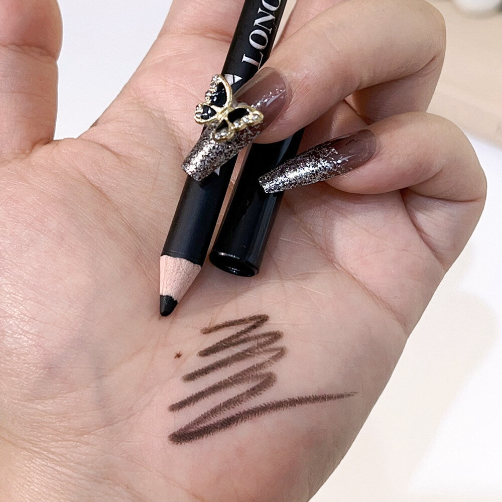 2 in 1  BLK/OPL Eye Pencil With Sharpener, Makeup 2 Colors Cosmetic Beauty Eyebrow Tool( Pack of 12 ) image 3