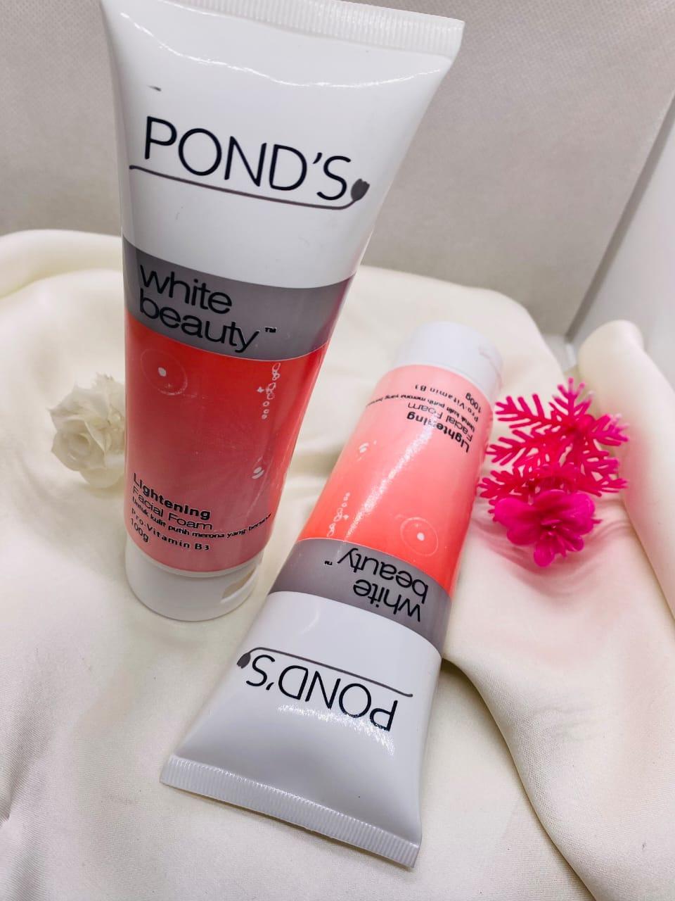 Pond’s White Beauty Face Wash – 150g Brightening Daily Cleanser for Radiant Skin | Gentle Liquid Formula image 2