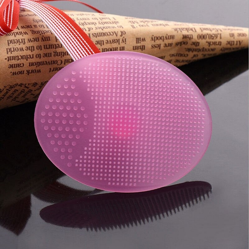 Soft Silicone Face Cleansing Brush Pad – Gentle Facial Washing &amp; Exfoliating Massage Tool for Deep Pore Cleansing | Blackhead Removal &amp; Skin Care | Soft Silicone Face Massager - (Random Colors) image 2