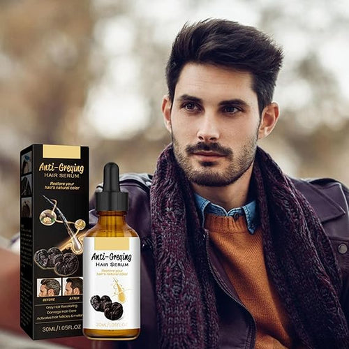 (100pcs) Hair Darkening Se-Rum, Darka Anti-greying Hair Se-Rum, Nutrient Natural Darkening Se-Rum 30 ML image 1