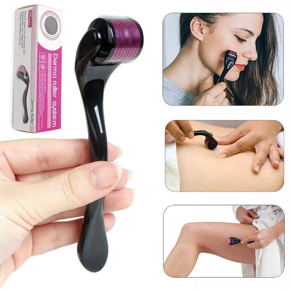 Combo pack Marble Jade Roller WITH STONE   MARBLE  | Ice Roller Facial Massage | Derma Roller [Pack of 3] image 1