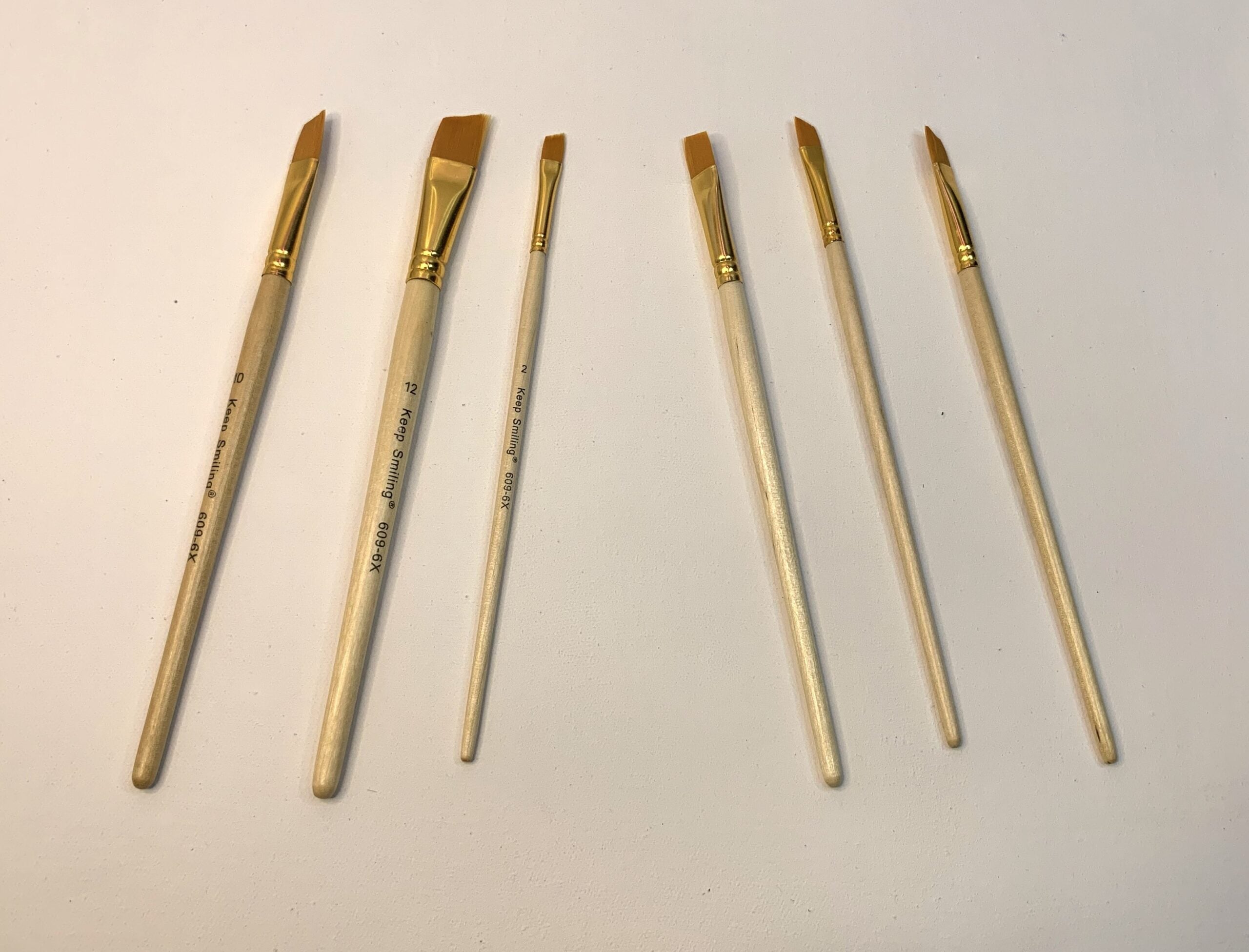 Pack of 6 Professional Angular Brush Set for Artists – Wooden Handle &amp; Ultra-Soft Tapered Bristles | Multi-Purpose Brushes for Painting, Designing, Calligraphy &amp; Craft | Ideal for Acrylic, Oil &amp; Watercolors image 1