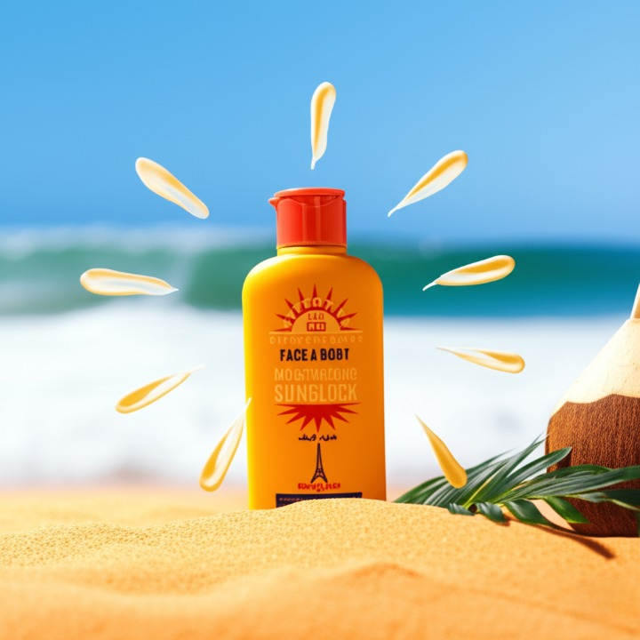 Good Life Paris SPF 60 Face &amp; Body Moisturizing Sunblock with Vitamin E – UV Protection Cream for Brighter, Softer, and Glowing Skin – Daily Use 200ml | Sunblock image 2
