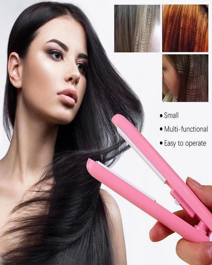 Mini Portable Hair Straightner / Air Smooth, Silky, Frizz-free And Healthy. (with Packing Box) (random Color) image 4
