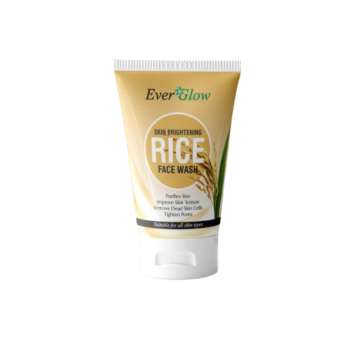 EverGlow Skin Brightening Rice Face Wash 120 ML - Purifies, Improves Texture, Exfoliates, Tightens Pores - For All Skin Types | Face Wash | Rise Face Wash  image 2