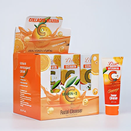 Liru Orange Facial Cleanser 120ml | Professional Care with Vitamin C+E &amp; Orange Extract for Brightening, Deep Cleansing &amp; Daily Skincare image 1