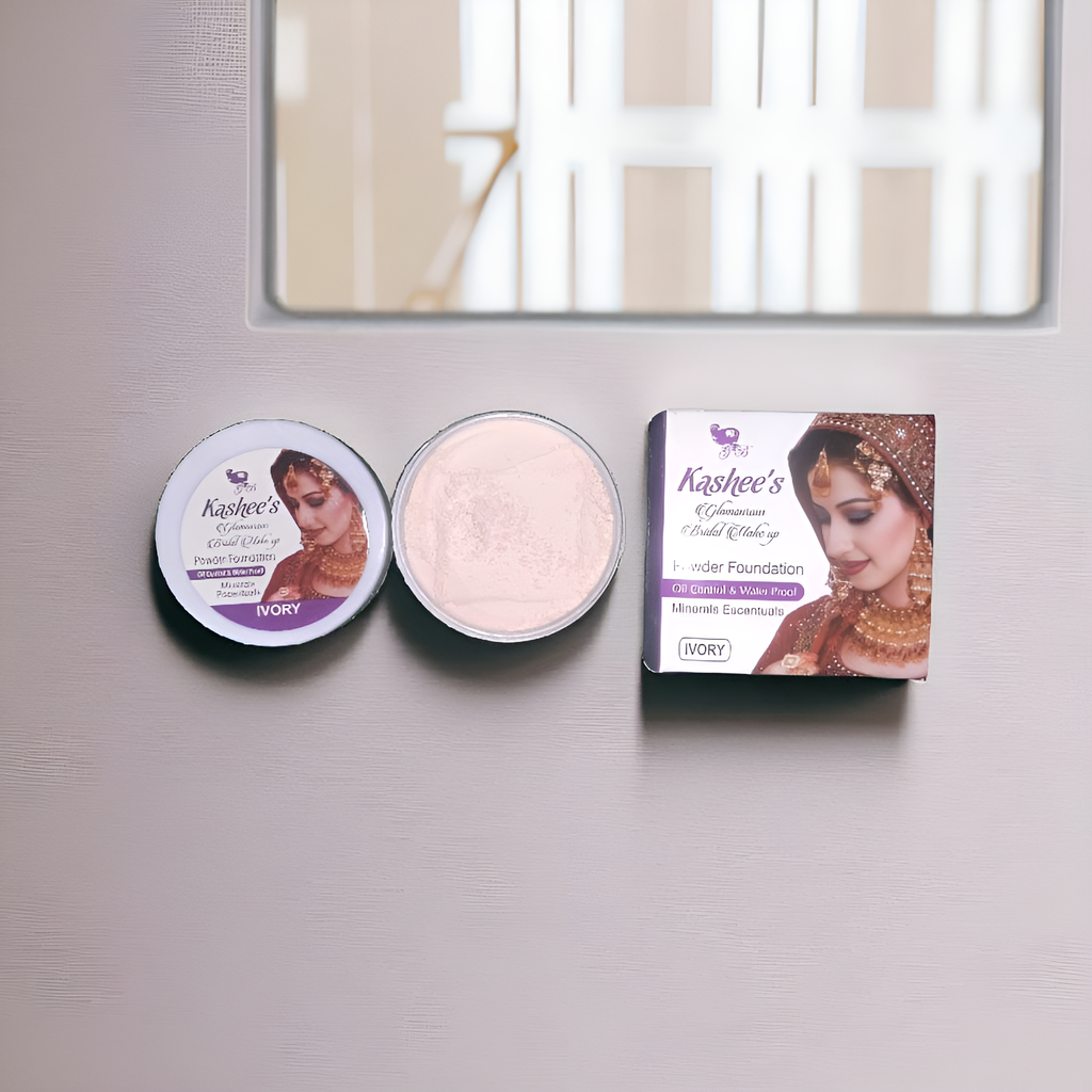Kashee's Face Powder Foundation | Face Powder Foundation For Skin - Best Quality Makeup - Foundation For Girls - Kashee Face powder For Girls - Ivory Shade image 0