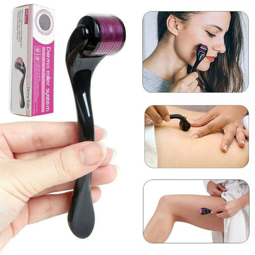 (Pack of 3) Marble Jade Roller Combo – Stone Marble Roller, Ice Roller Facial Massager & Derma Roller image 1