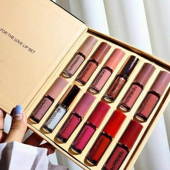 Crazy Girl “Thanks for the Love” Lip Gloss Set – 12 in 1 Multi-Shade Collection, Smooth &amp; Non-Sticky Finish (3 ml Each) image 0