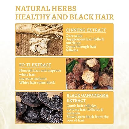 Anti-Greying Hair Spray | Drakkar Spray for Hair | Organic Ganoderma Inverted Essence for Grey Hair | Darkens Hair Naturally Without Damage - 30ML image 1
