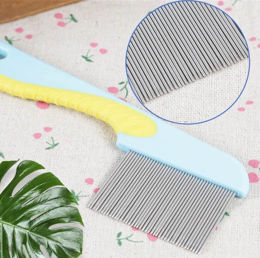100% Stainless Steel Needles Anti Lice Comb – Ergonomic Handle, Safe Rounded Tips, Reusable &amp; Clinically Proven for Men &amp; Women (Random color) image 3