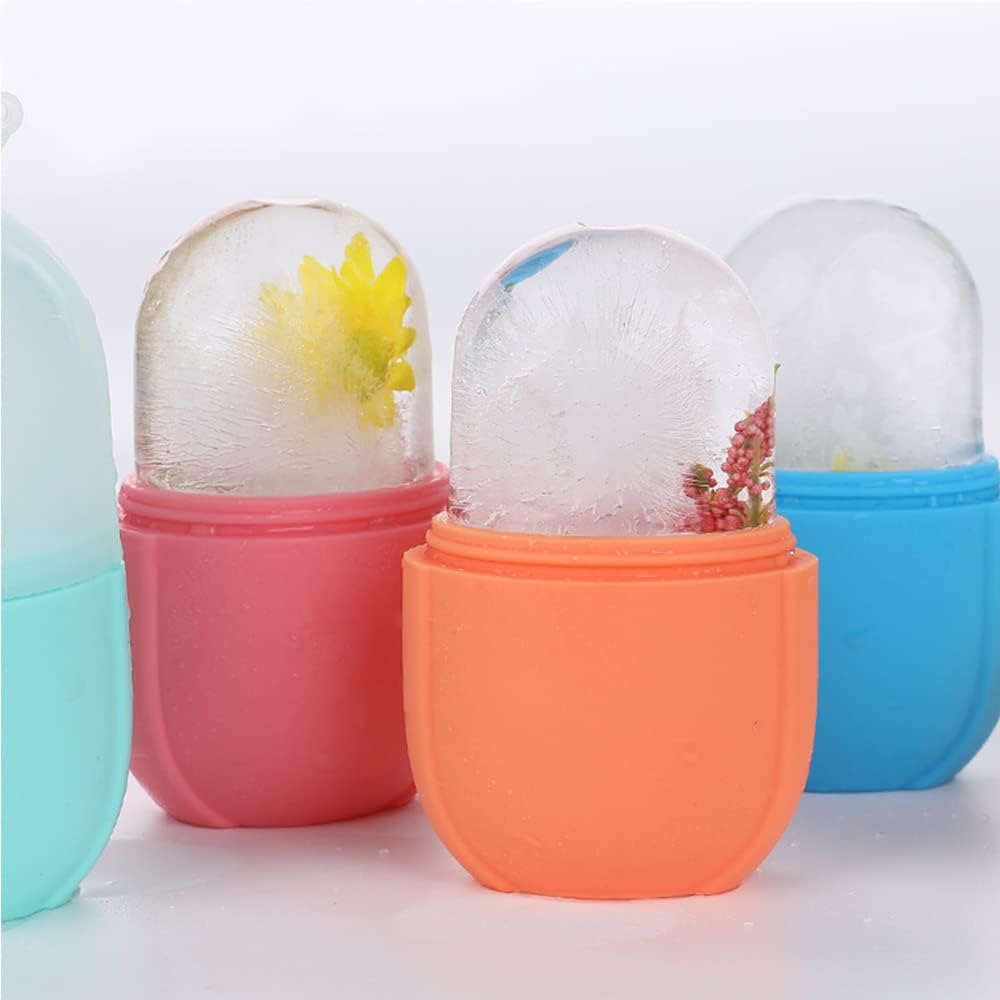 (plain design )Ice Roller for Face Ice Roller for Face Massager Face Ice Roller to Enhance Skin Glow Shrink &amp;Tighten Pores Reusable Facial Ice Roller Face Ice Treatment (random color) image 1