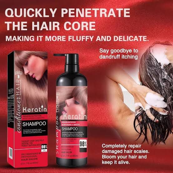 Wellice Hair Salon Keratin Essence and Collagen Shampoo - 800g image 1
