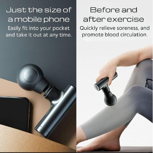 Rechargeable Facial Gun Massager – Compact Skincare Device with Type-C Charging, ABS Plastic, Portable &amp; Easy-to-Use for Relaxing Face Massage image 1