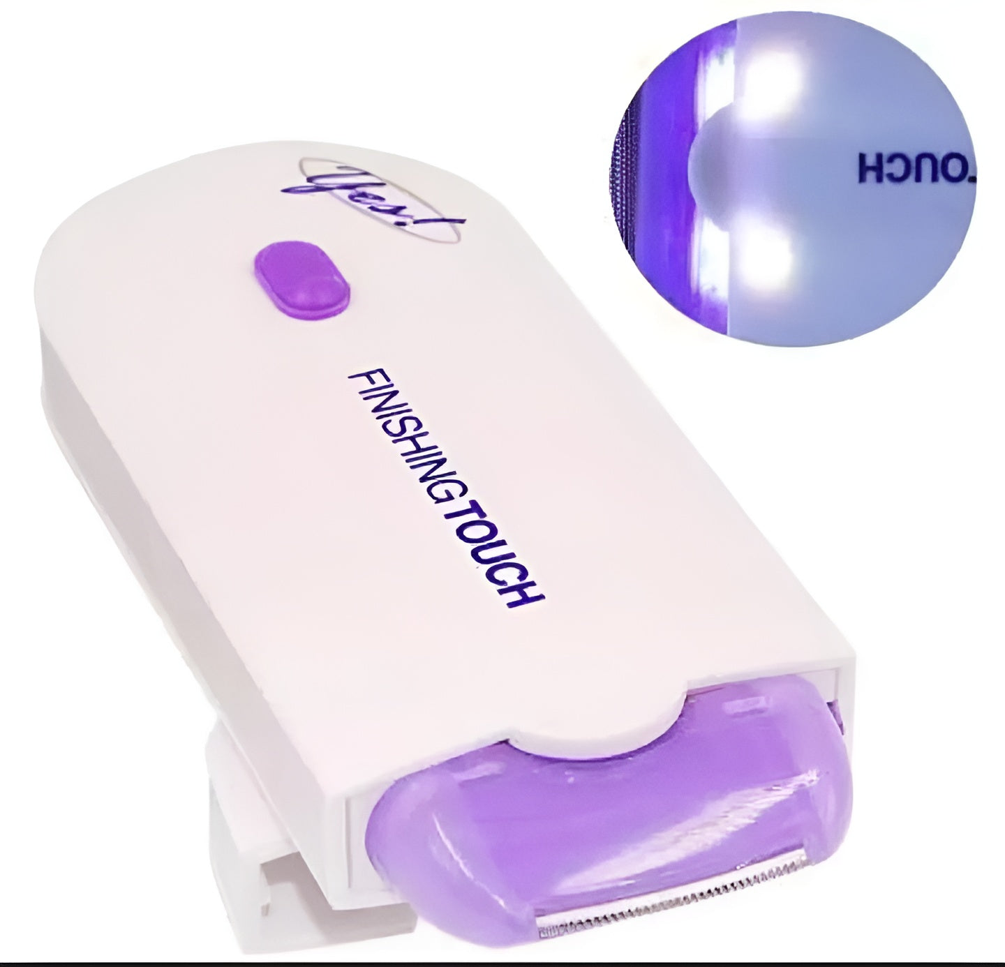 Women’s Electric Hair Remover with Advanced Sensa-Light Technology &amp; Built-in LED Light | Safe &amp; Painless Shaver for Face, Arms, Armpits, Legs &amp; Full Body | Portable Lipstick-Design Razor, Washable Head, Gentle on Skin, Battery Operated image 2