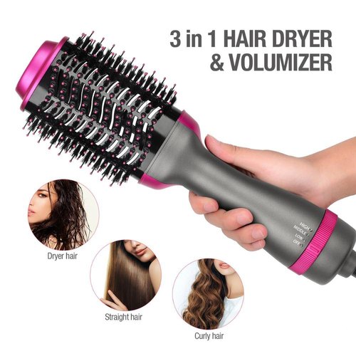 One Step 2 in 1 Hair Dryer &amp; Brush (Dryer + Styler) Brush for Fast Drying, Straightening, Curling image 3